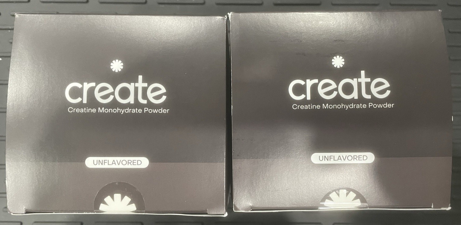 (2) Create – Single Serve Creatine Monohydrate Powder – 5.4g – 60 STICKS 5.71 Oz