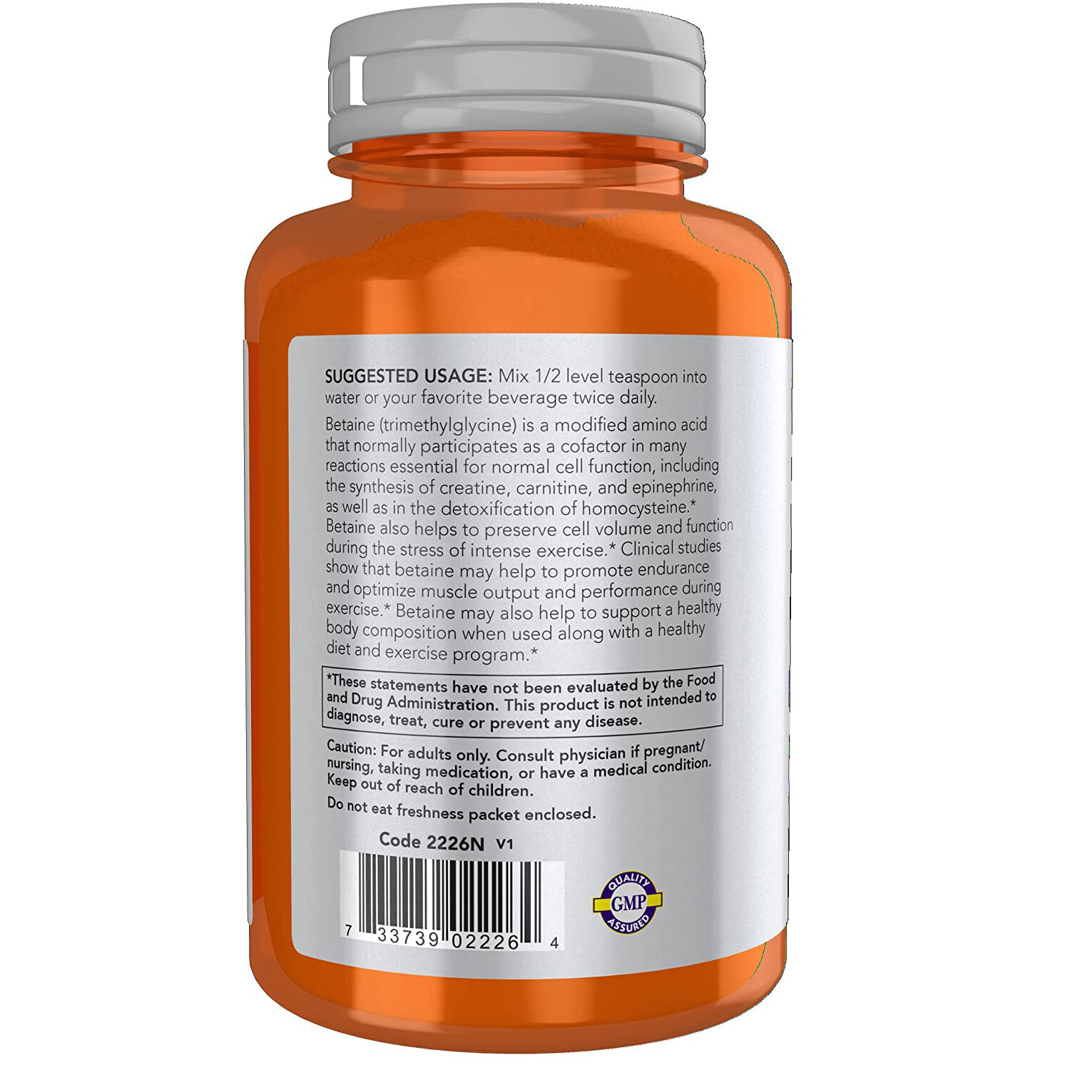 NOW Sports Nutrition,Betaine Powder, Endurance,Performance,Maintains Muscle*,6OZ