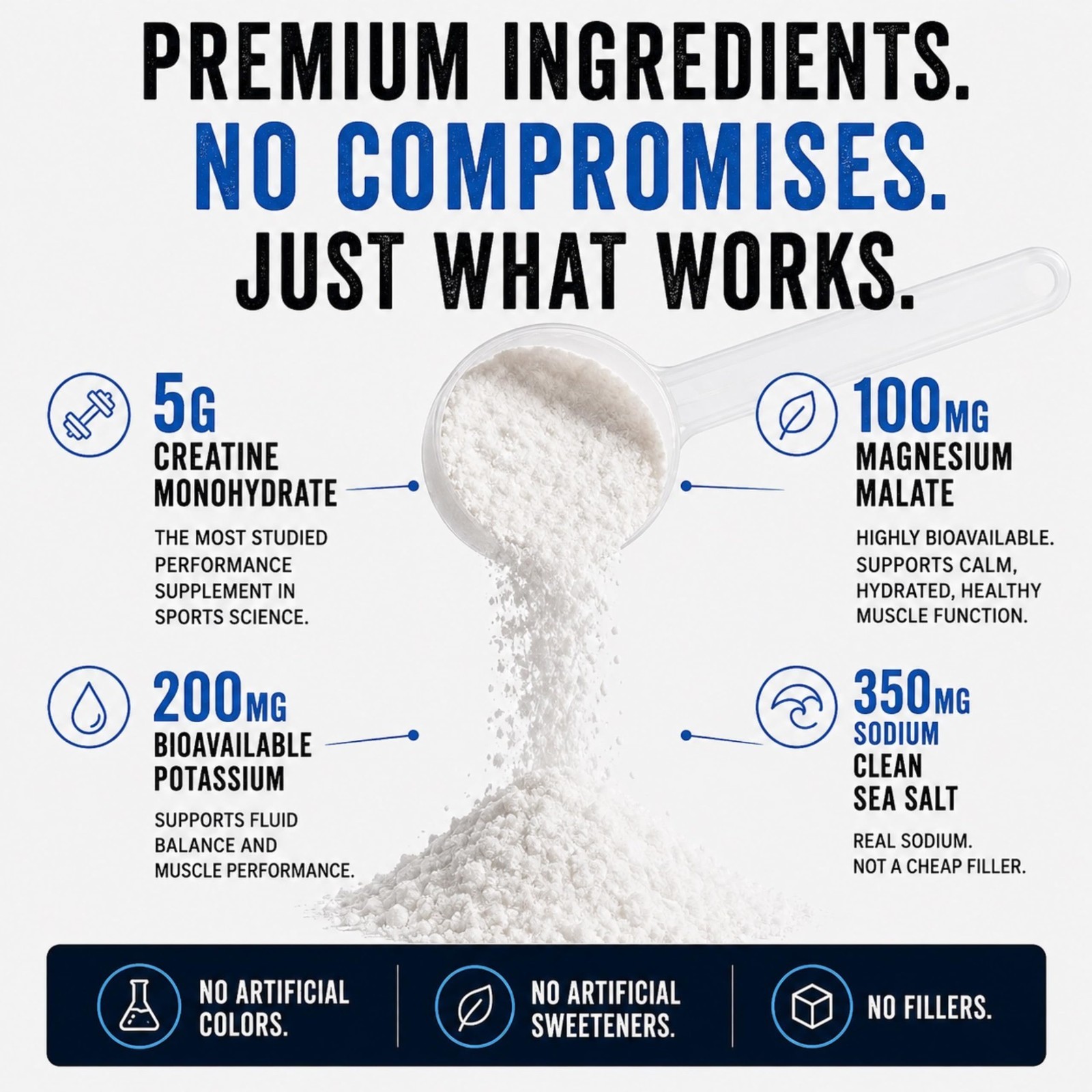 Creatine Monohydrate Powder with Electrolytes – Muscle Recovery & Hydration Boos