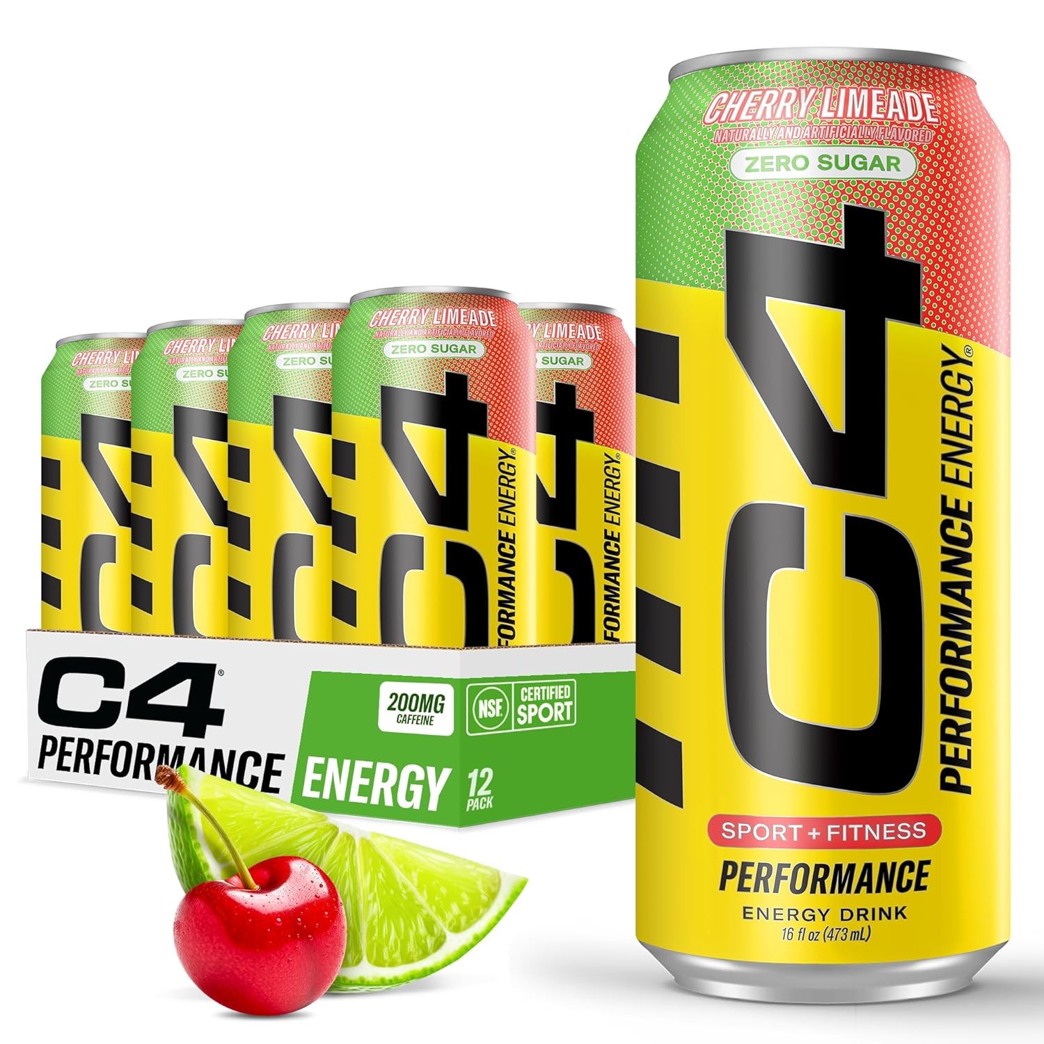 C4 Original Sugar Free Energy Drink 16oz (Pack of 12) | 16 Fl Oz