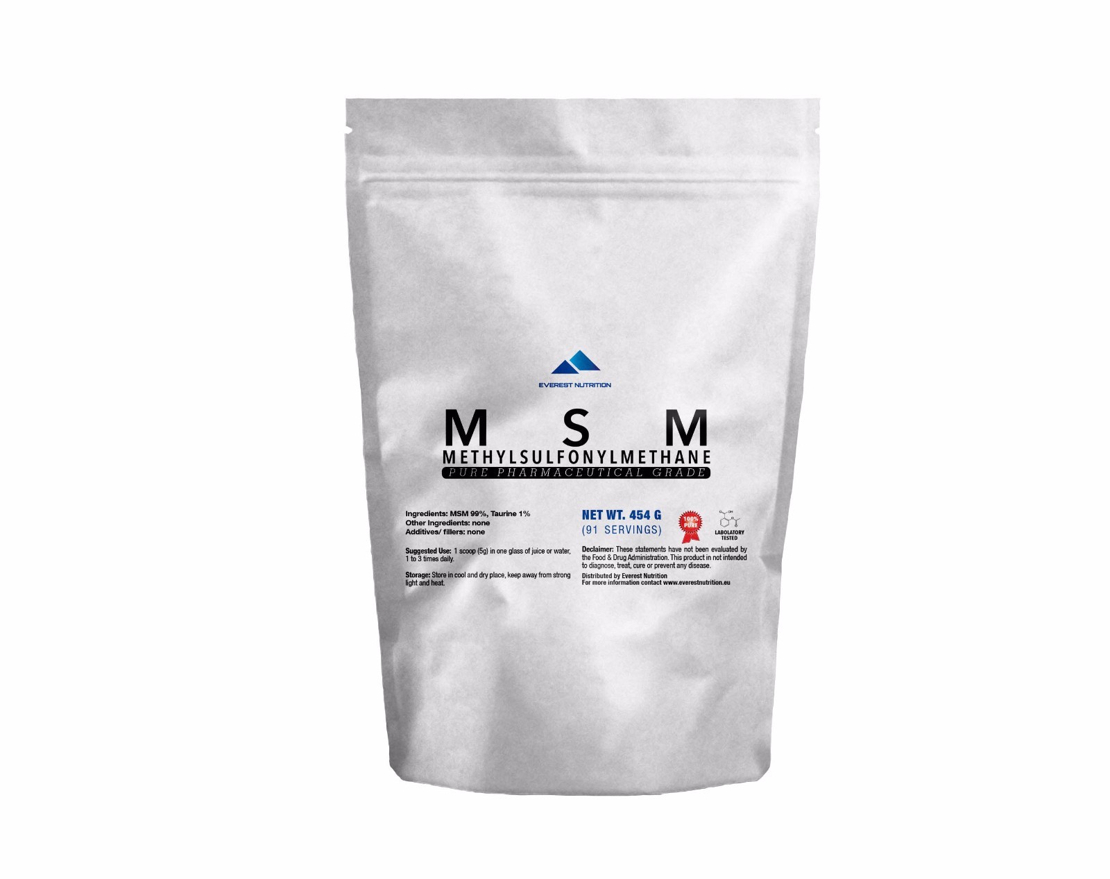 MSM Powder – Pure Organic Sulfur for Joint, Mobility, Flexibility & Recovery