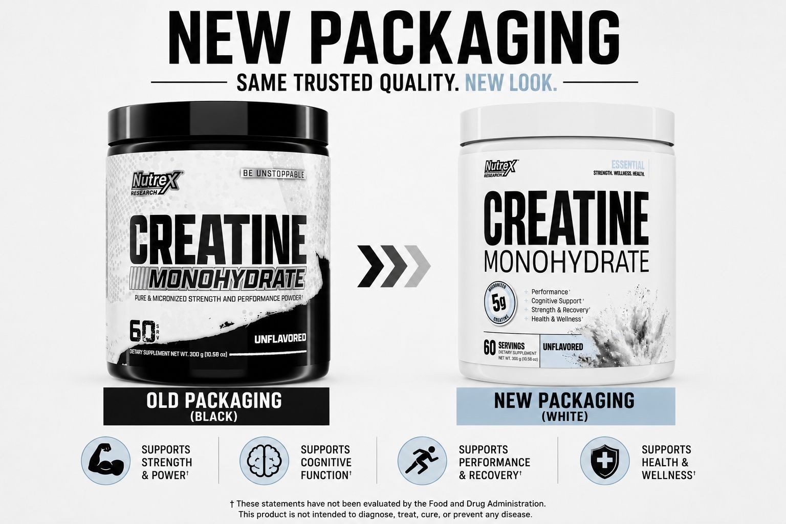 Nutrex Creatine Monohydrate Powder Micronized Unflavored 60 Servings 300g New