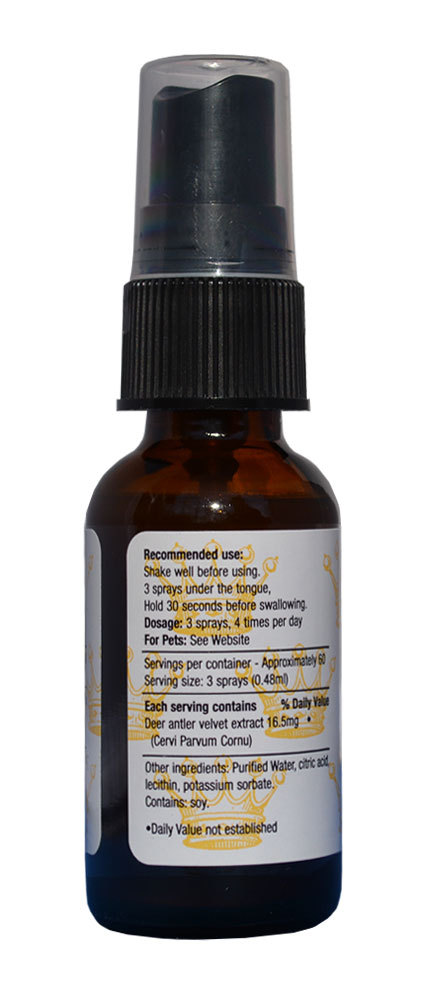 Royal Velvet Pure Deer Antler Liposomal Neurotrophin Spray with IGF-1 (1 fl oz)