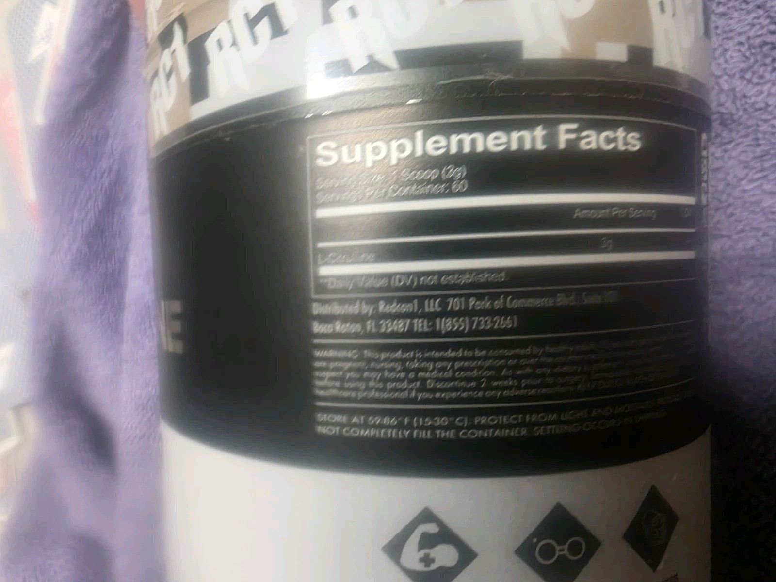 REDCON1 CREATINE MONOHYDRATE Muscle Recovery 60 Servings 5G Per Srvg Exp 06/2027