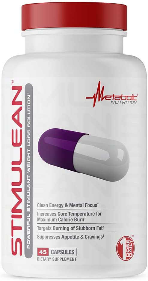 STIMULEAN WEIGHT LOSS FAT BURN-SEE INGREDIENT PANEL-45 CAPS-FREE SHIP