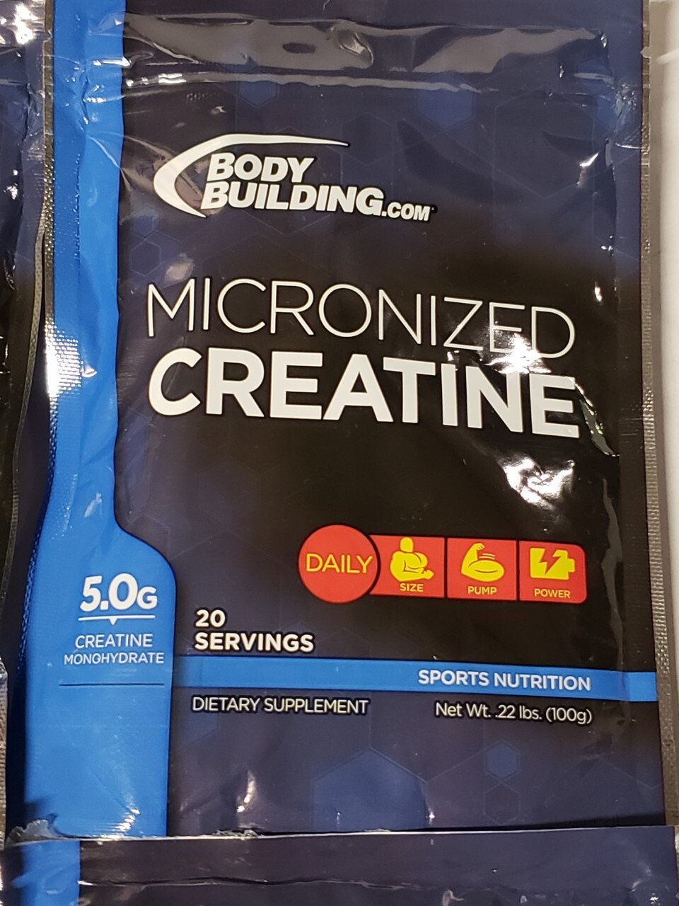 Qty 4 – Bodybuilding.com – Micronized CREATINE – 20 Servs x 4 Packs – Exp 9/2025