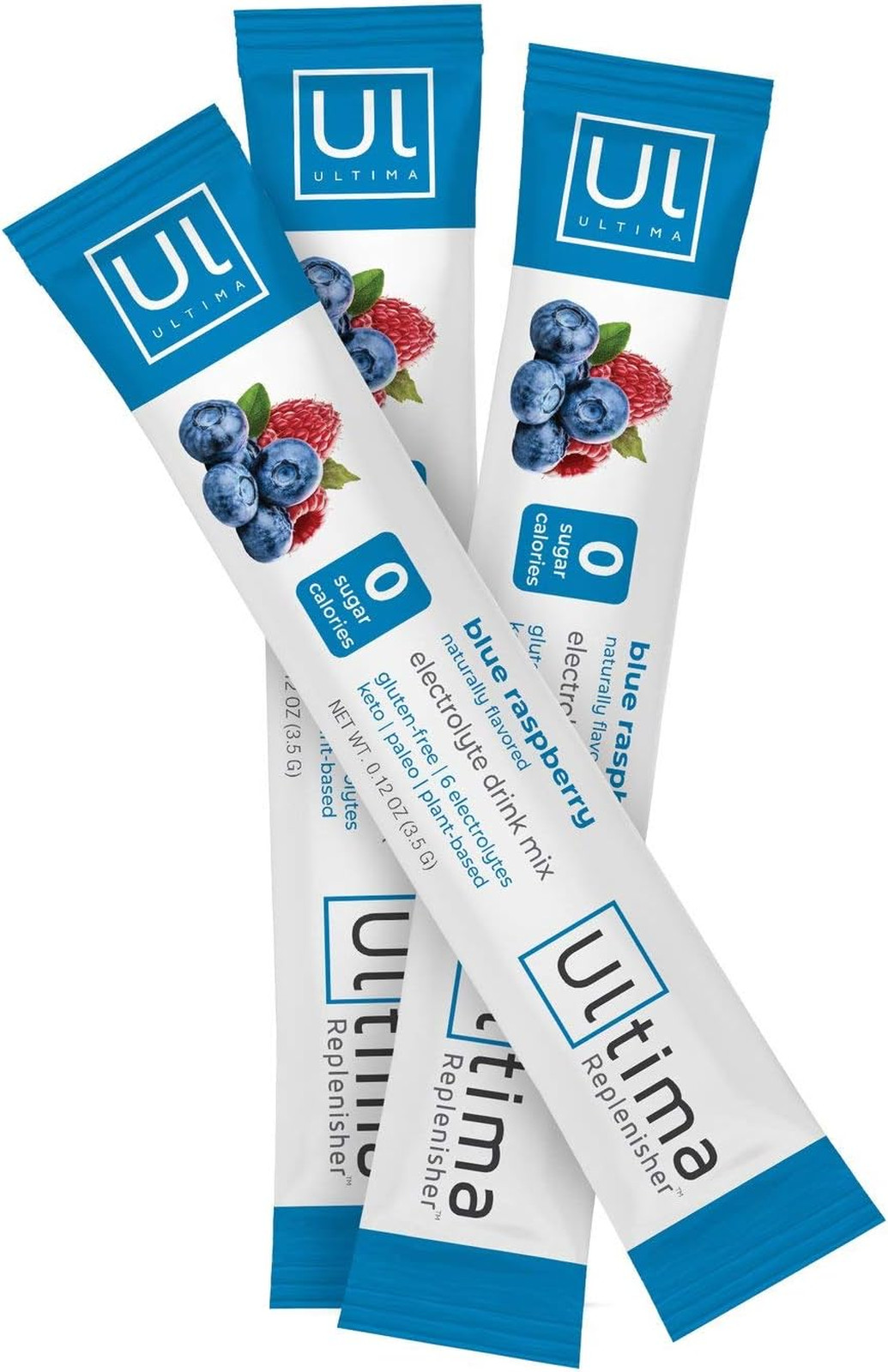 Electrolyte Hydration Drink Mix Blue Raspberry 20 Stickpack Sugar Free Zero