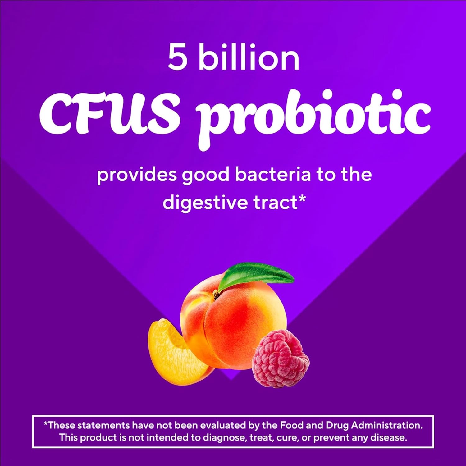 Natural Fruit Flavor Probiotic Digestive Tract Gummy Supplement (70pk)