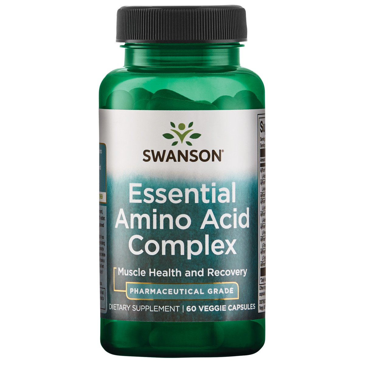 Swanson Essential Amino Acid Complex – Pharmaceutical Grade 60 Veggie Capsules