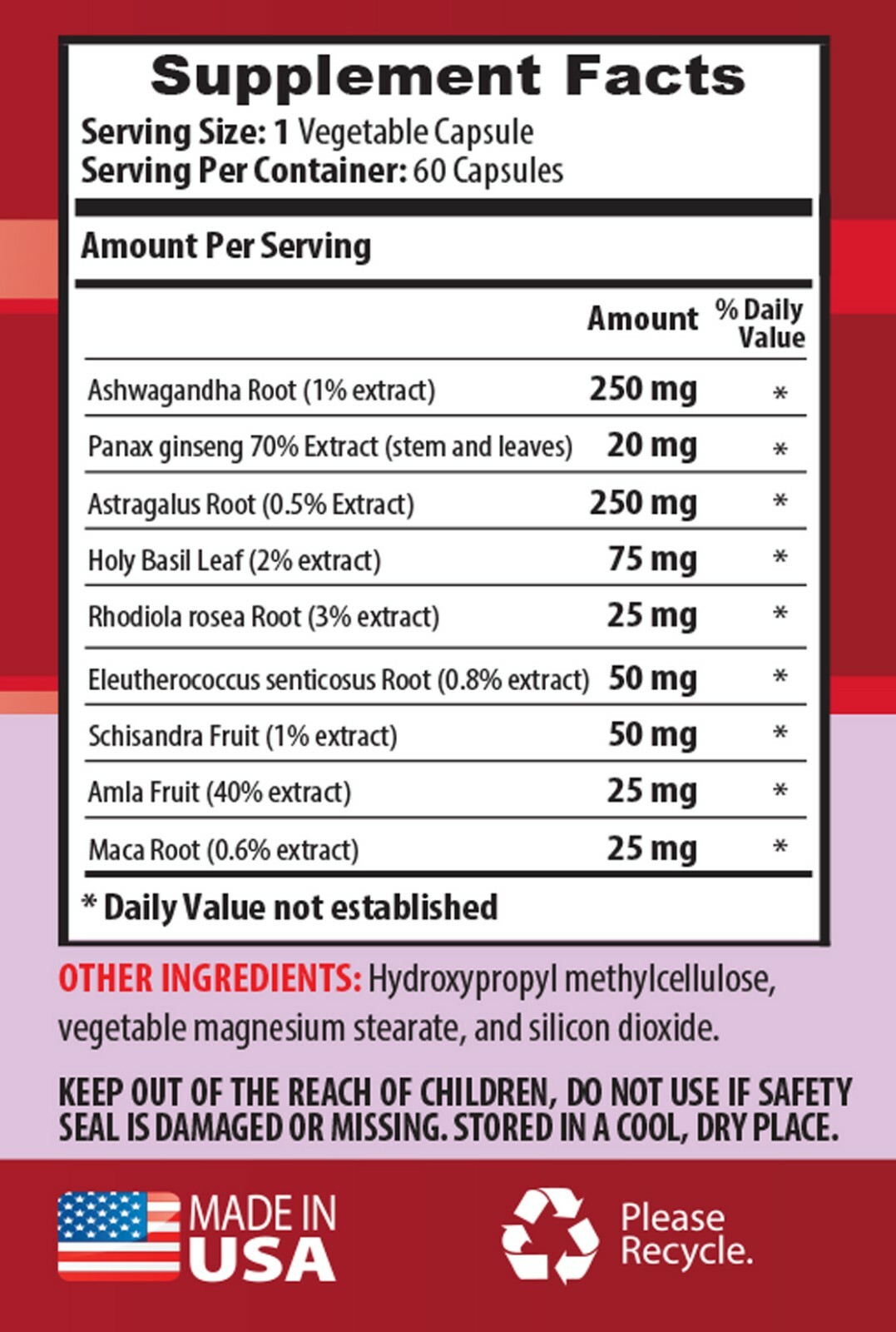 anti aging supplement, Astragalus Root Complex 770mg, reduce blood pressure 3B