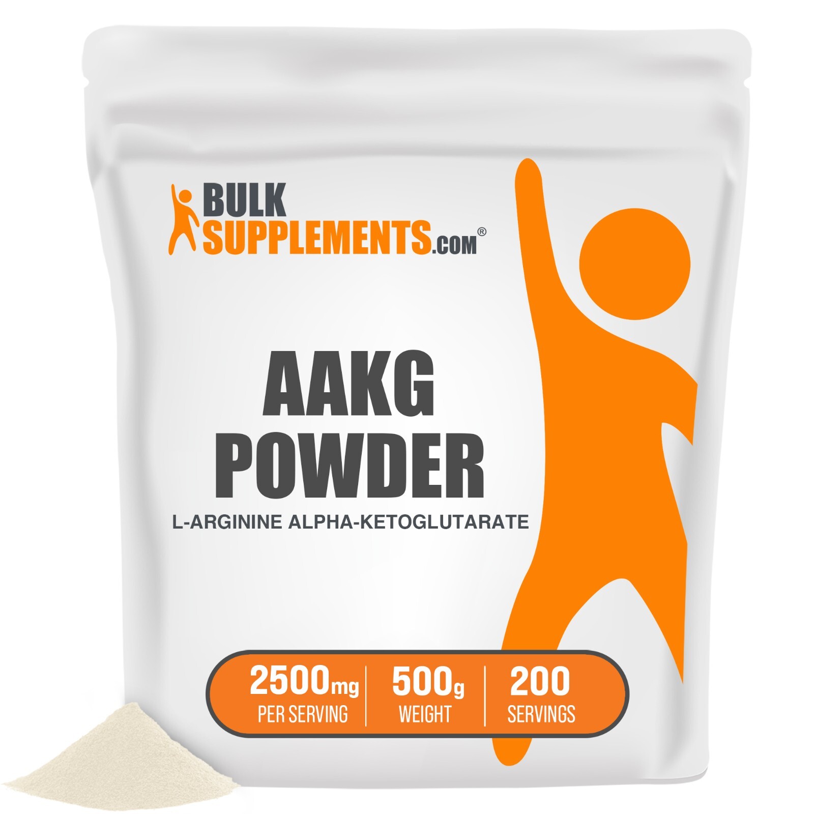 BulkSupplements AAKG (L-Arginine Alpha-Ketoglutarate) Powder – 2.5g Per Serving