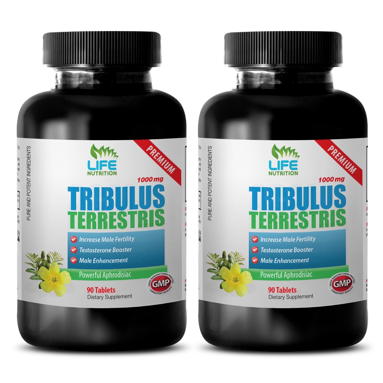 Tribulus Terrestris. Muscle Mass. Testosterone Level (2 Bottles)