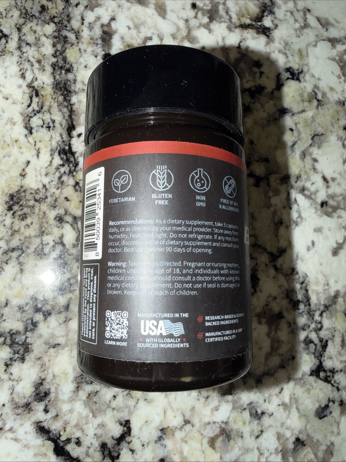 Snap Supplements Nitric Oxide Booster Pre Workout, Muscle Builder 60 Capsules