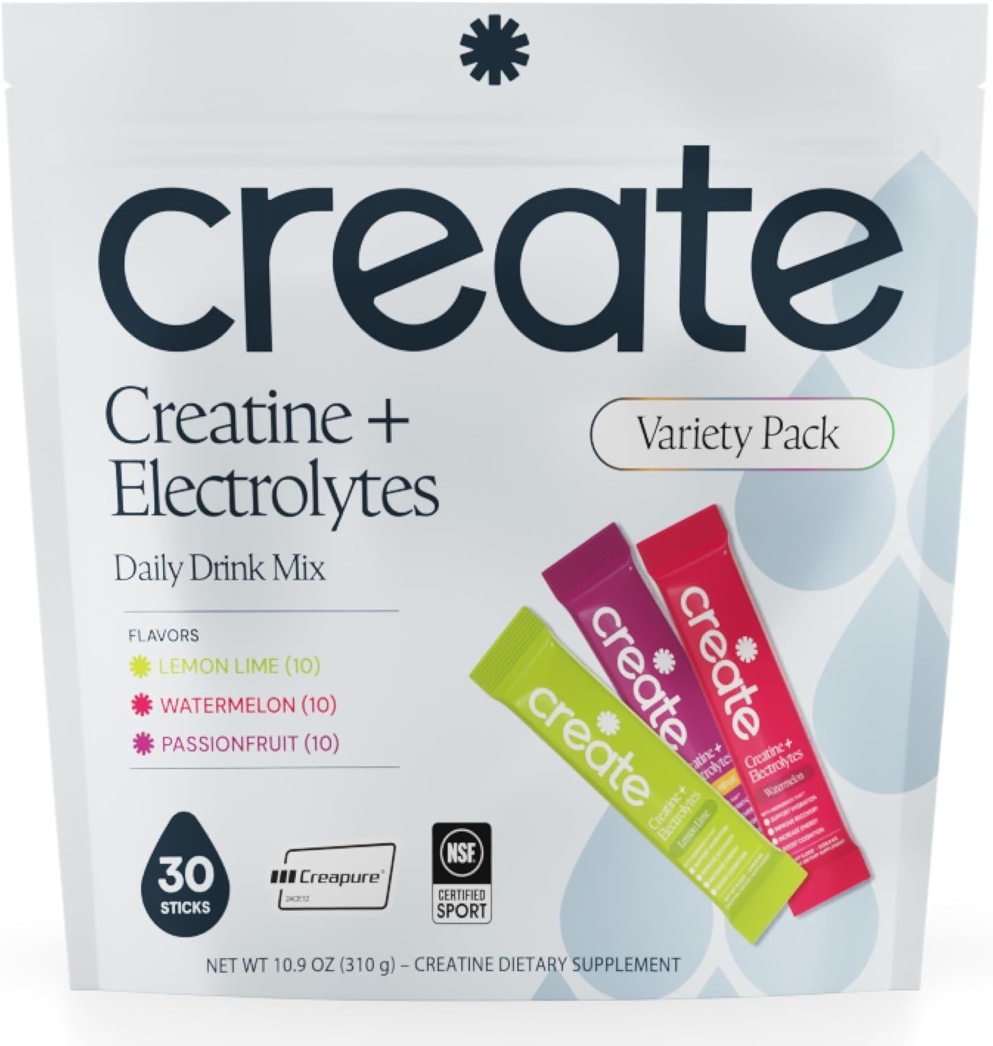 Creatine + Electrolytes – Energy & Strength – Variety Pack | NSF Certified fo…