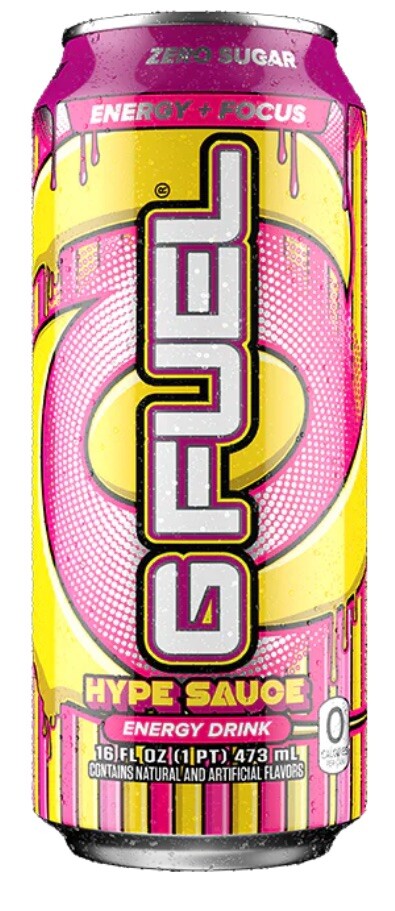 GFUEL HYPE SAUCE ENERGY DRINK 1 NEW UNOPENED 16 FL OZ CAN HARD TO FIND
