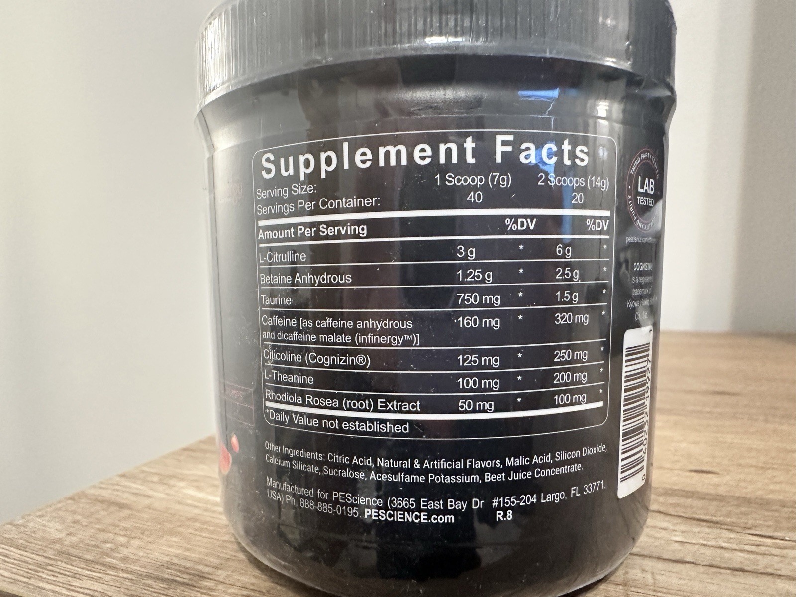 PEScience Prolific Pre Workout Melon Berry Twist 9.88 Oz EXP 05/28