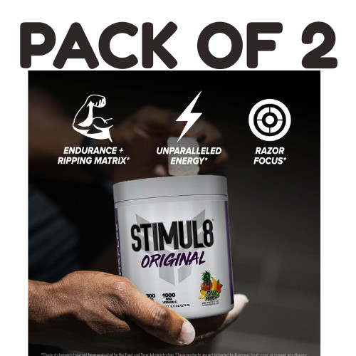 FINAFLEX STIMUL8 Pre-Workout – Fruit Punch – 35 Servings – Pack of 2