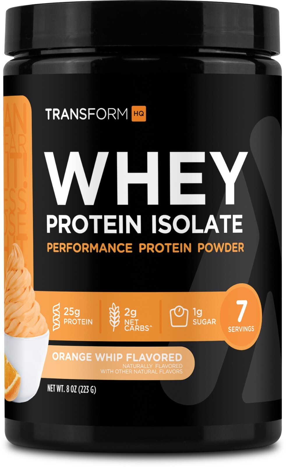 TransformHQ Whey Protein Isolate (WPI) Orange Whip Flavor – 7 Servings