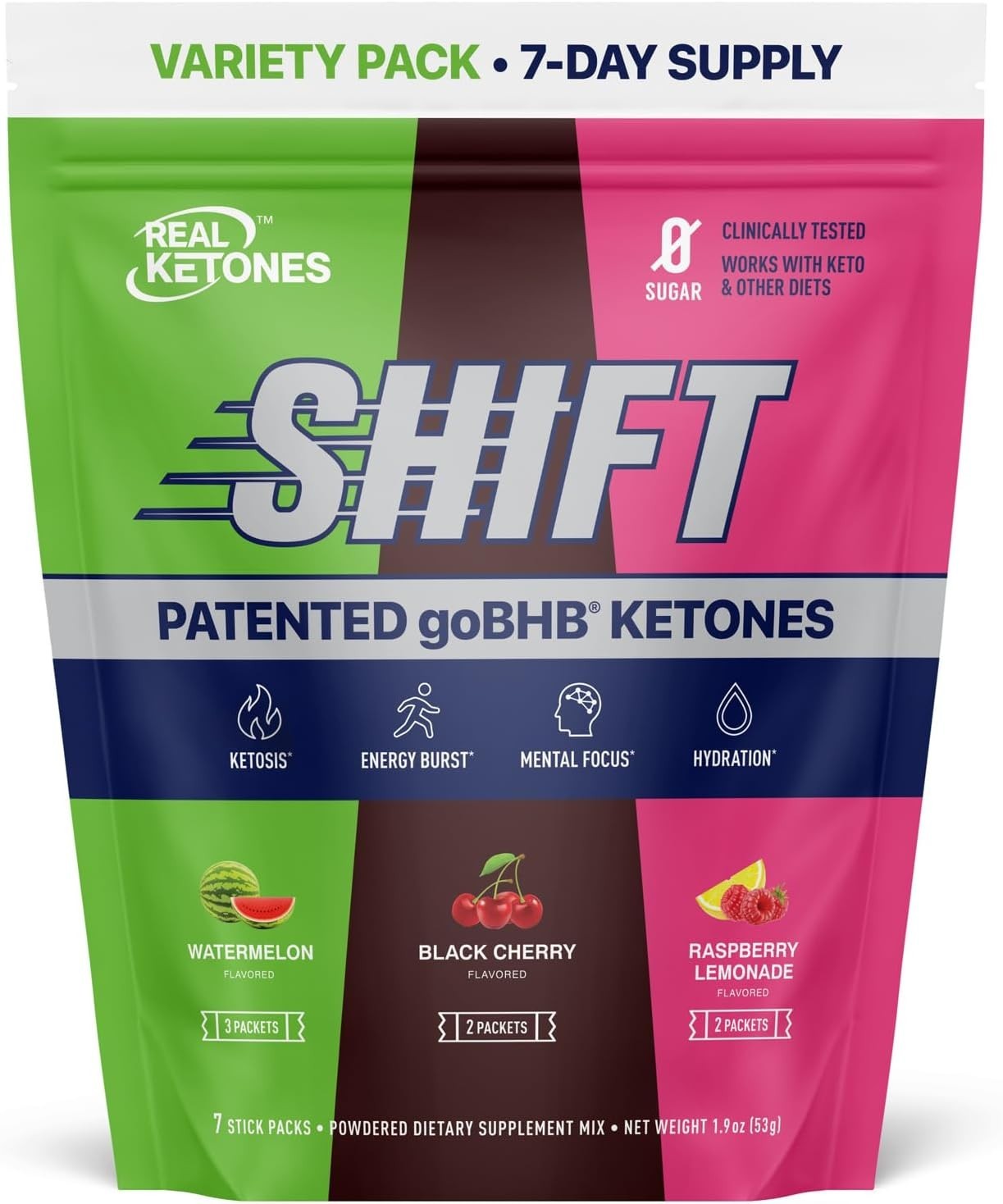 Real Ketones BHB Exogenous Ketones Drink Mix Packets Keto Electrolytes Powder Pa