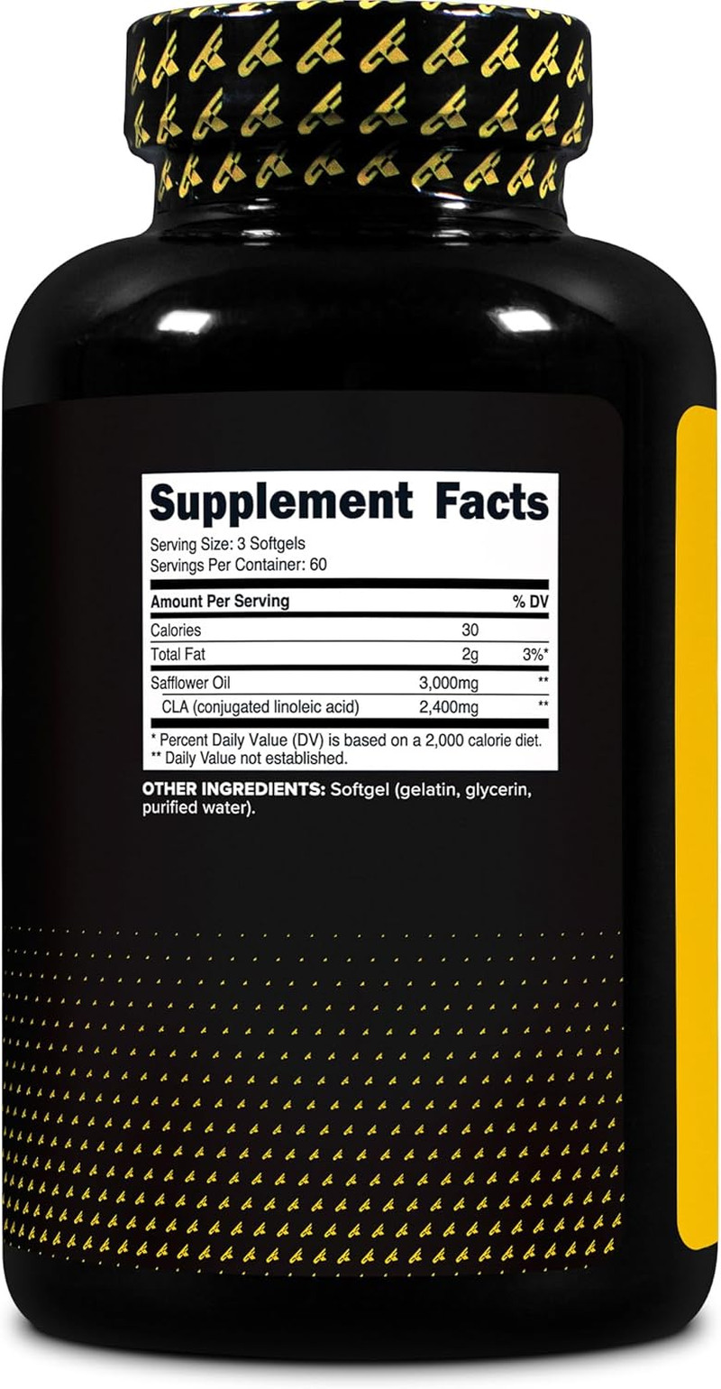 CLA 2400 Mg per Serving (180 Softgels) – Max CLA – for Men and Women, Non-Stimul