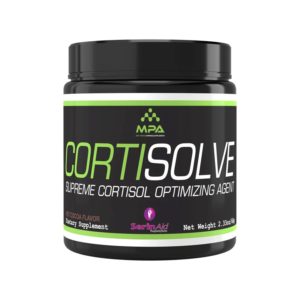 CORTISOLVE by MPA SUPPS – HOT COCOA FLAVOR – NEW! – **FREE SHIPPING!**