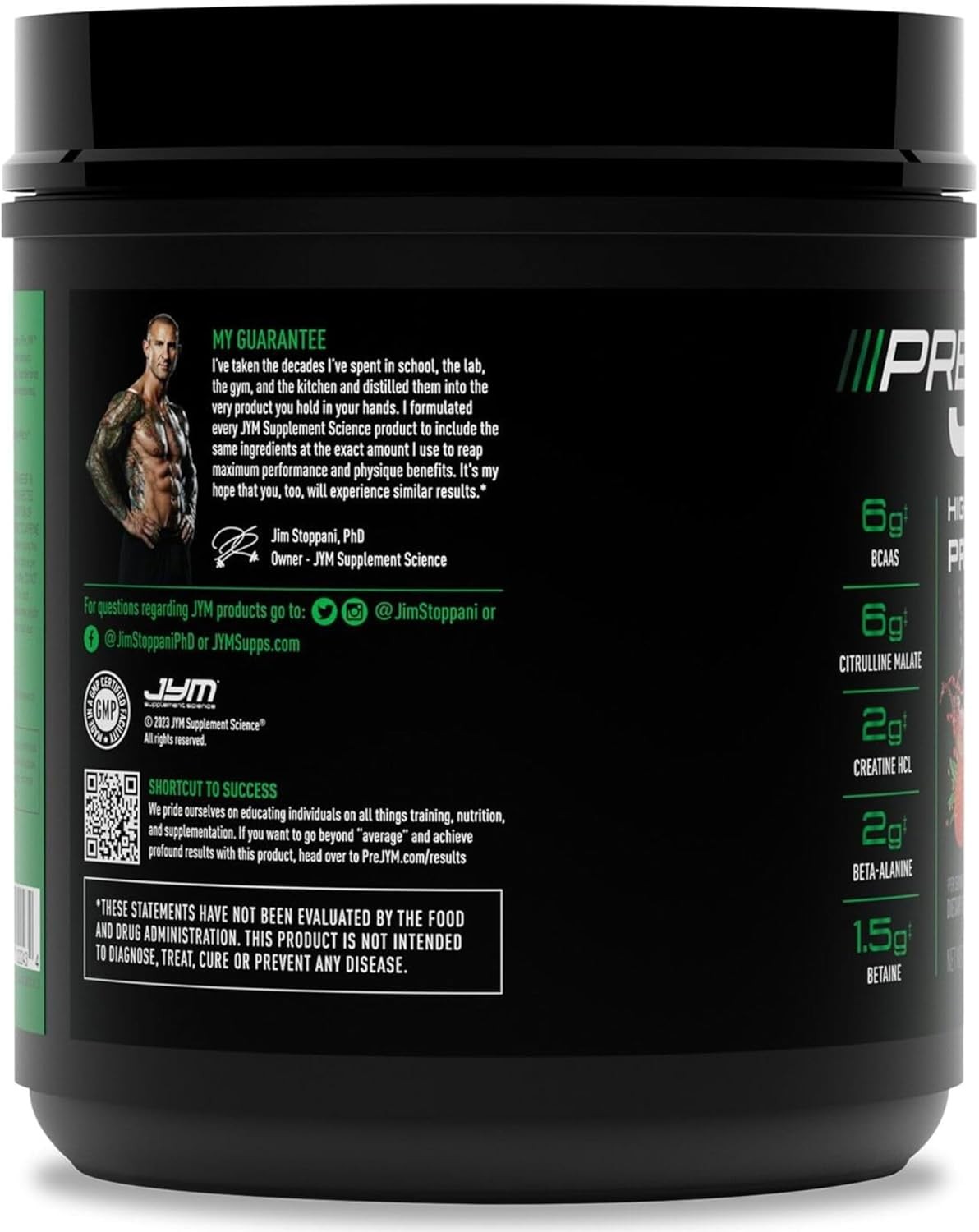 JYM Supplement Science Pre JYM Pink Lemonade Pre Workout Powder for Men & Women