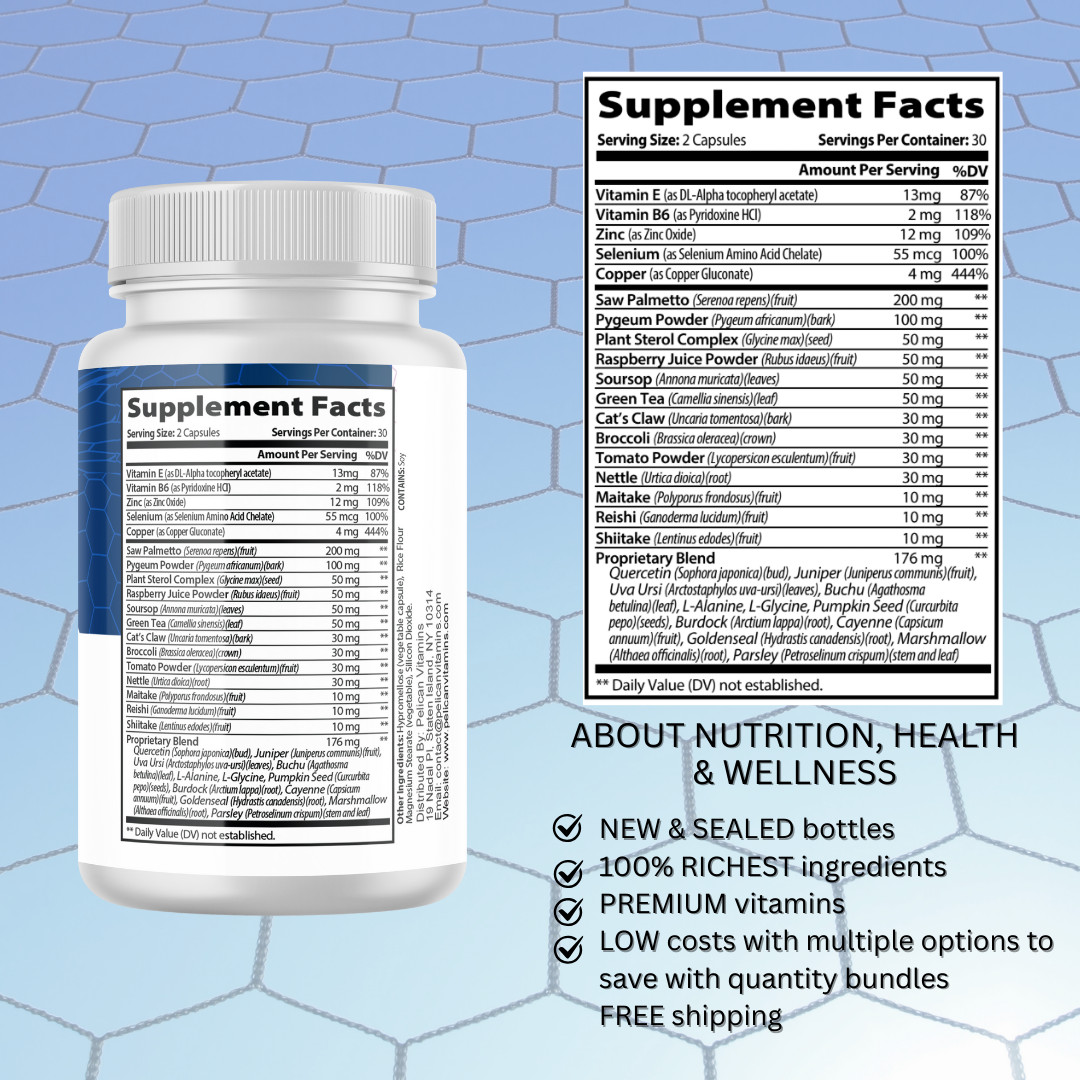 Steel Flow Pro- Prostate Support- 5 Bottles- 300 Capsules