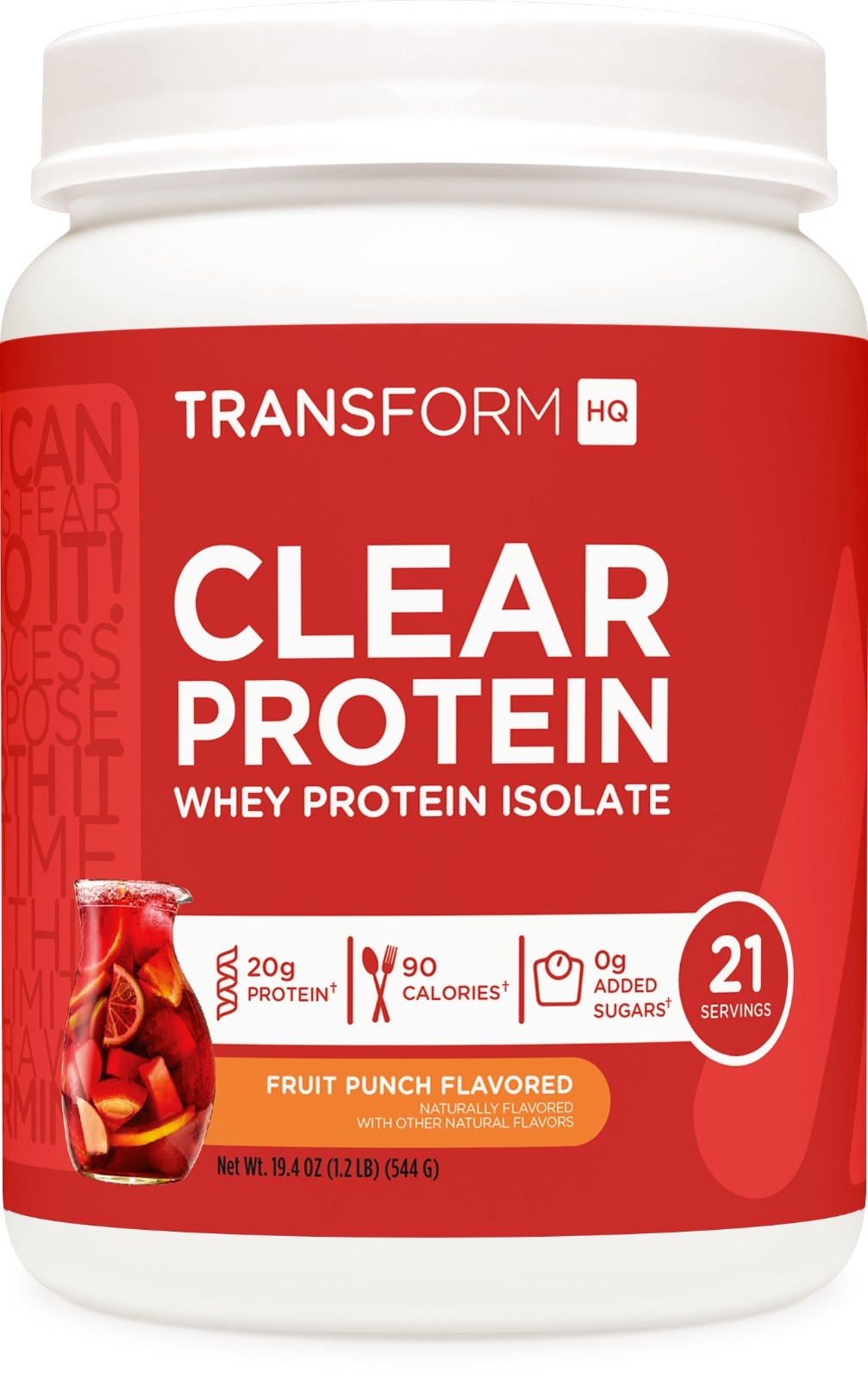 TransformHQ Clear Protein Powder (Fruit Punch) 21 Servings – 20g of Protein