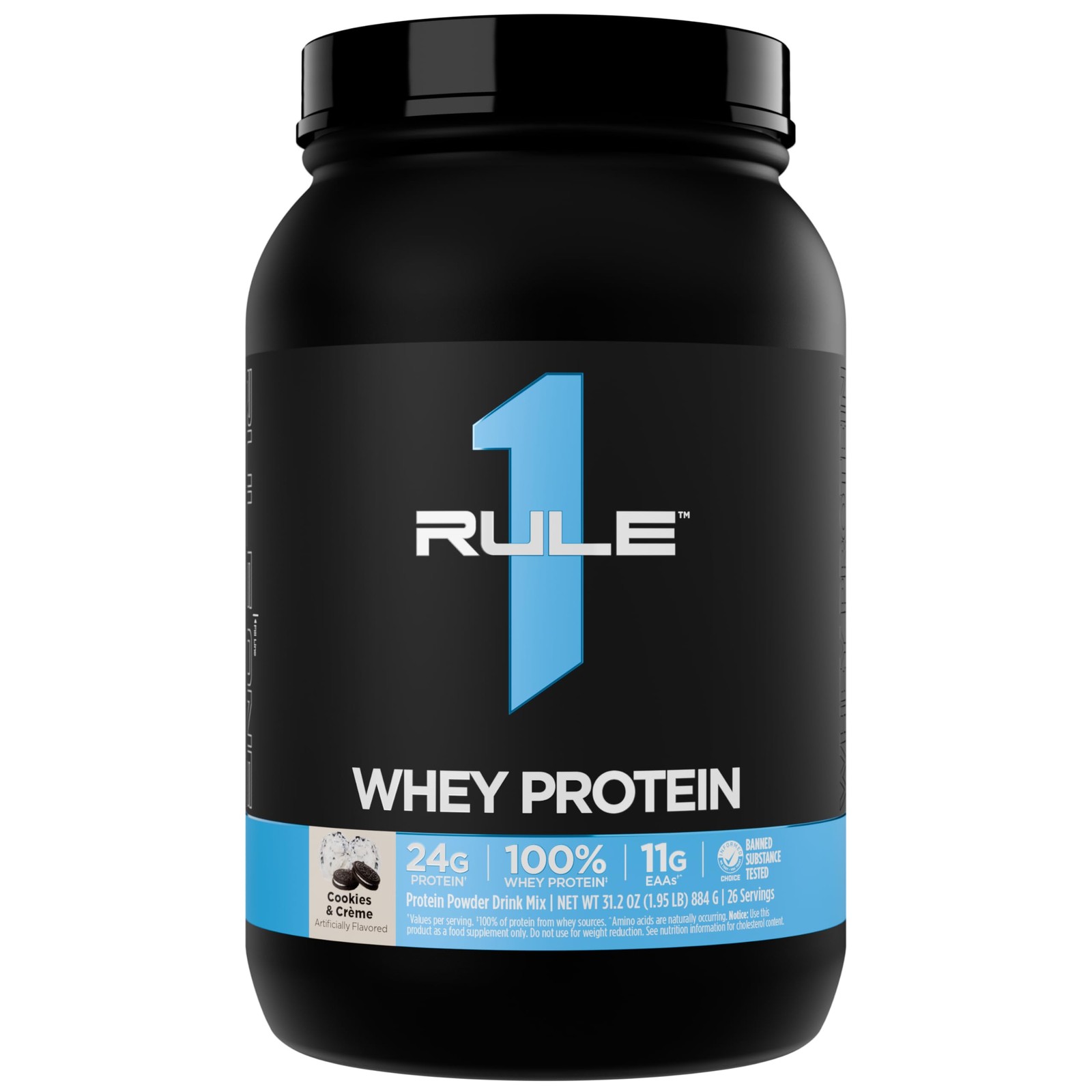 Rule 1 Whey Protein – 24g FastActing Protein from AllWhey Sources with Natura…
