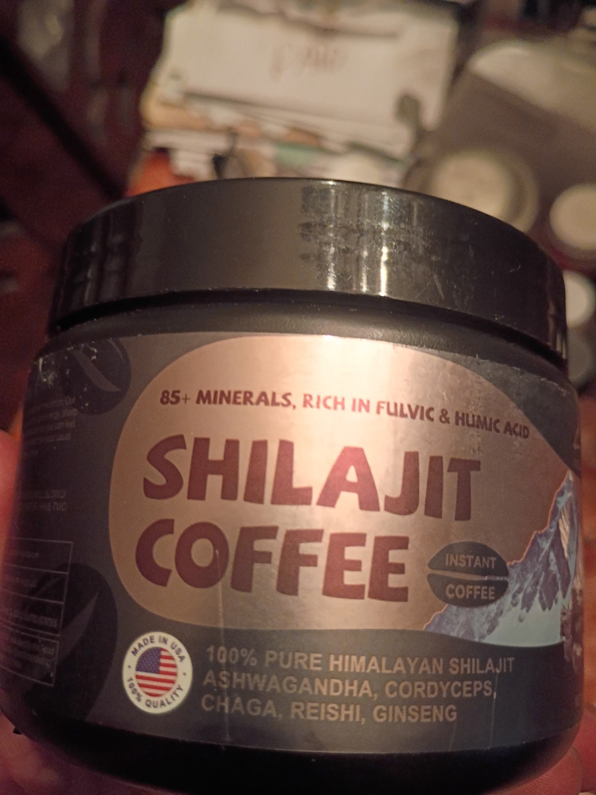 Shilajit Instant Coffee Test booster 2 Pack Women Estrogen 2 Month Supply 💪