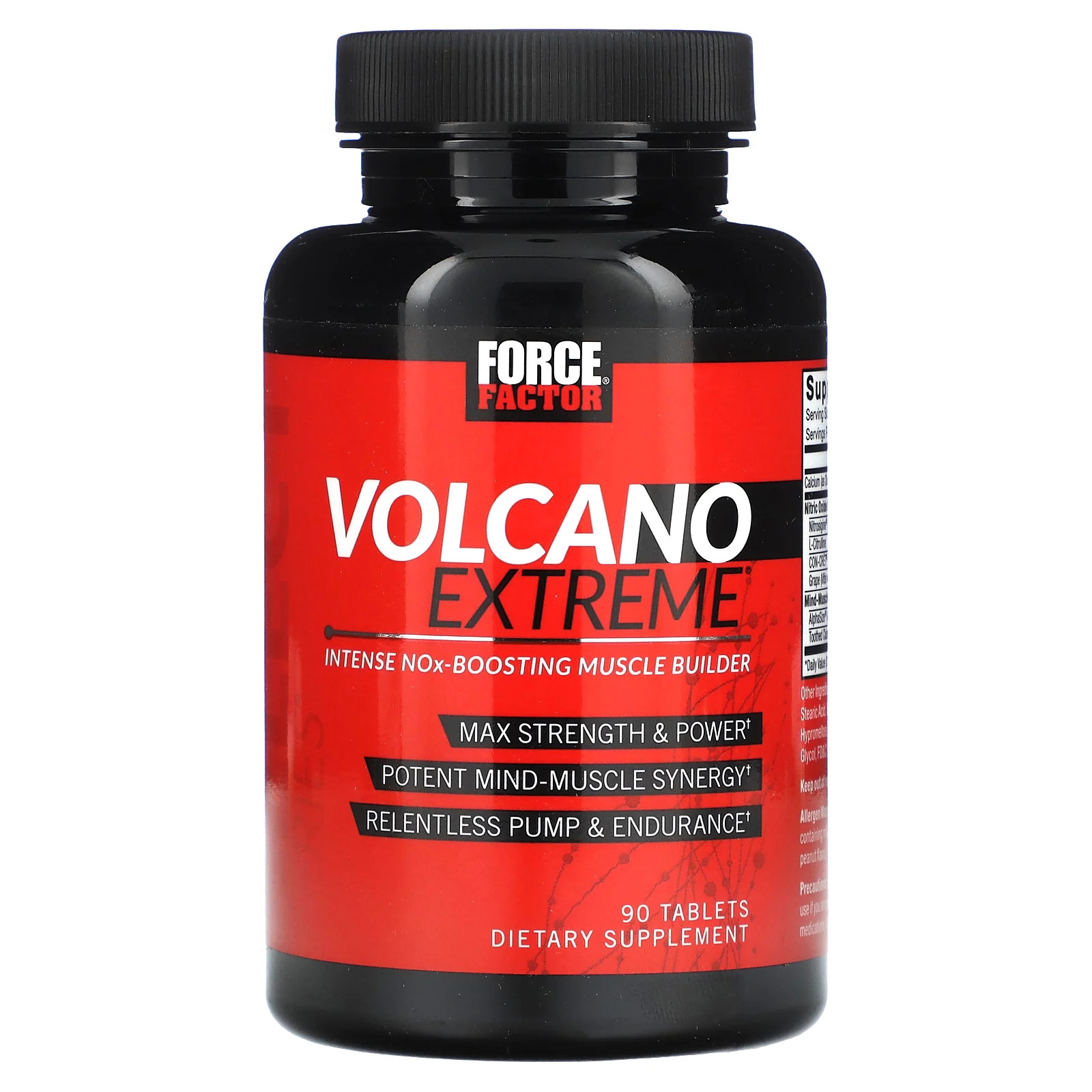 Volcano Extreme, Intense NOx-Boosting Muscle Builder, 90 Tablets