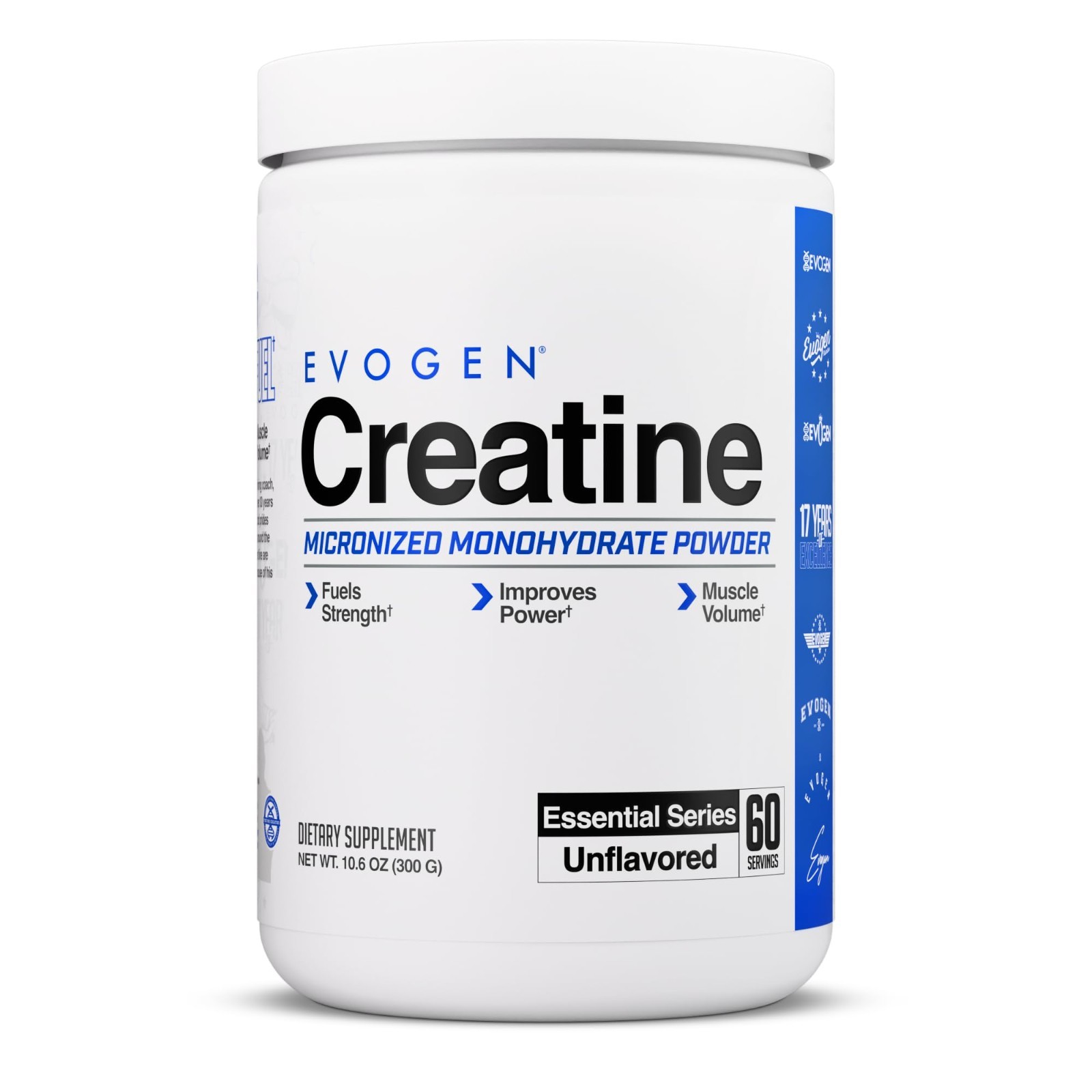 Micronized Creatine Monohydrate Powder | Unflavored | 60 Servings | Strength & R