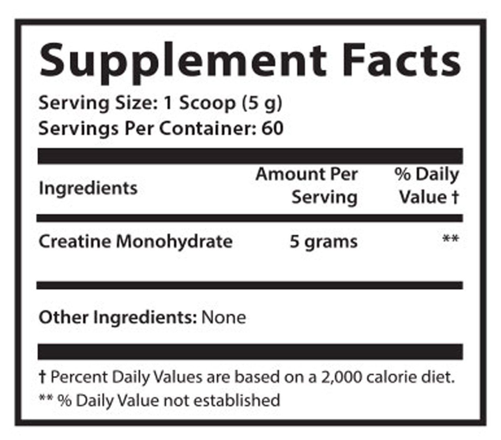 100% Pure MICRONIZED CREATINE 300G 60 SERVINGS creatine supplement 1 Can