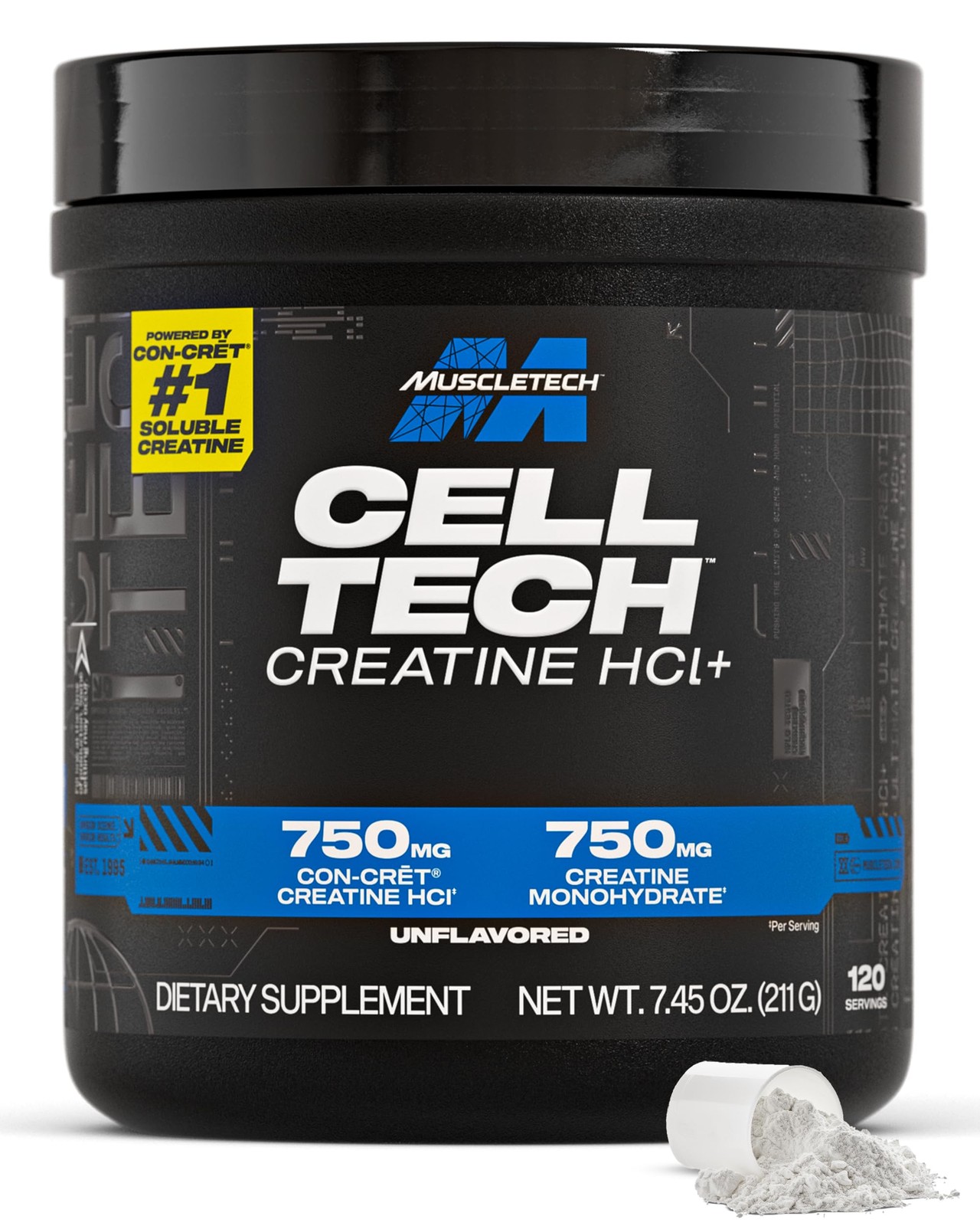 MuscleTech Cell-Tech Creactor Creatine 8.47 Ounce (Pack of 1), 120 Servings