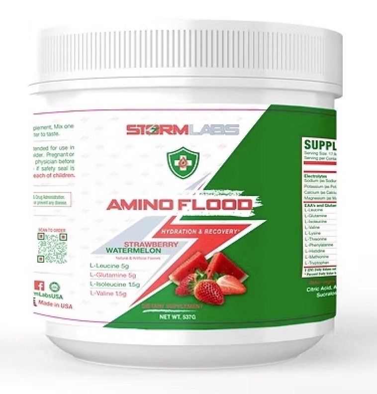 Storm Labs – Amino Flood EAAs – Strawberry Watermelon – (30 Servings)