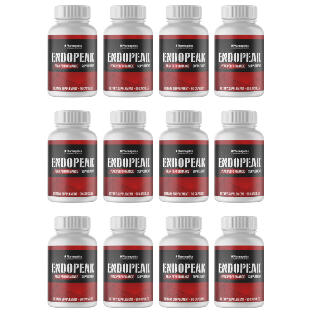 Endopeak Peak Performance Supplement 12 Bottles 1080 Capsules