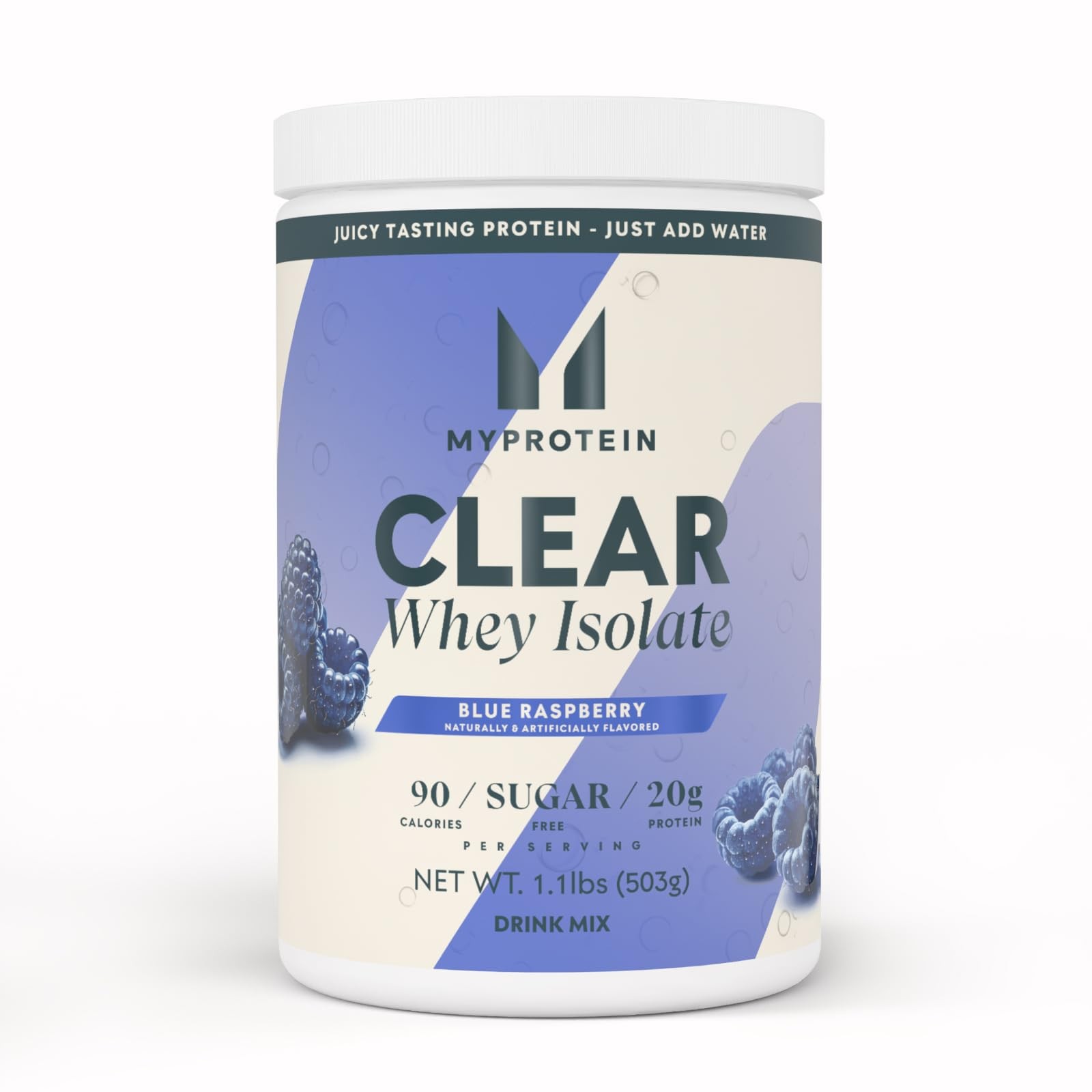 Myprotein Clear Whey Isolate Protein Powder 1.1lbs Blue Raspberry 20 Servings