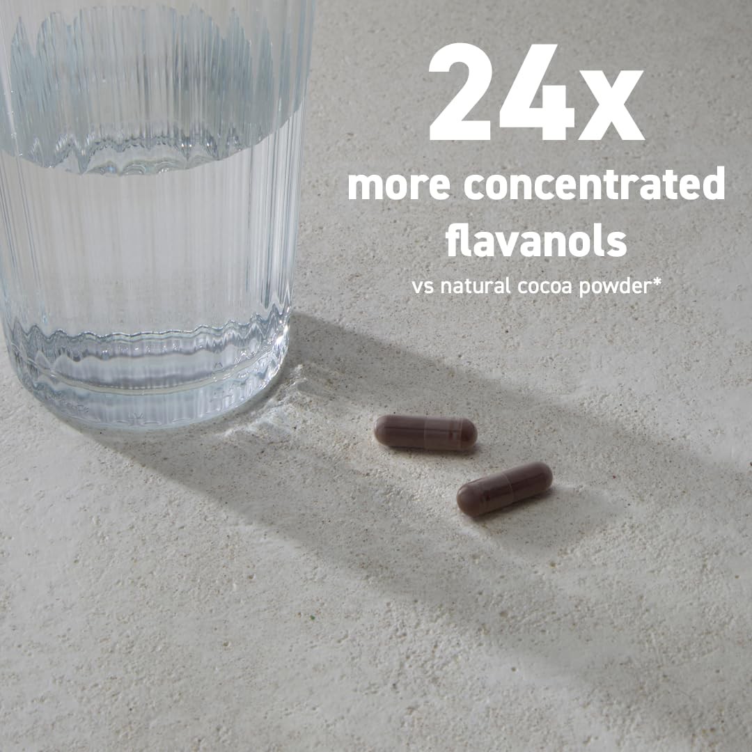CocoaVia Cardio Health Supplement: 500mg Cocoa Flavanols for Heart, 30-Day