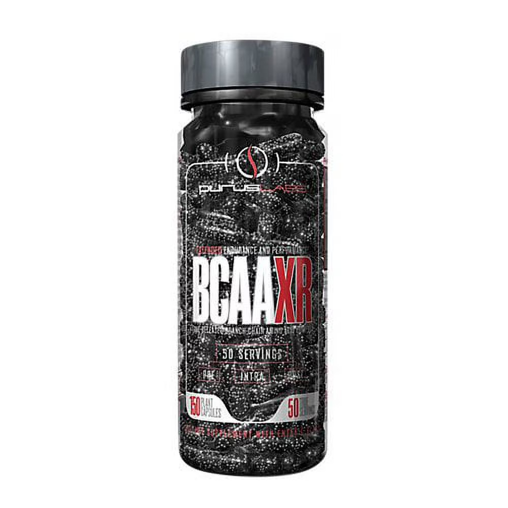 Purus Labs BCAA XR – Time-Release for Extended Endurance & Performance – 150 Cap