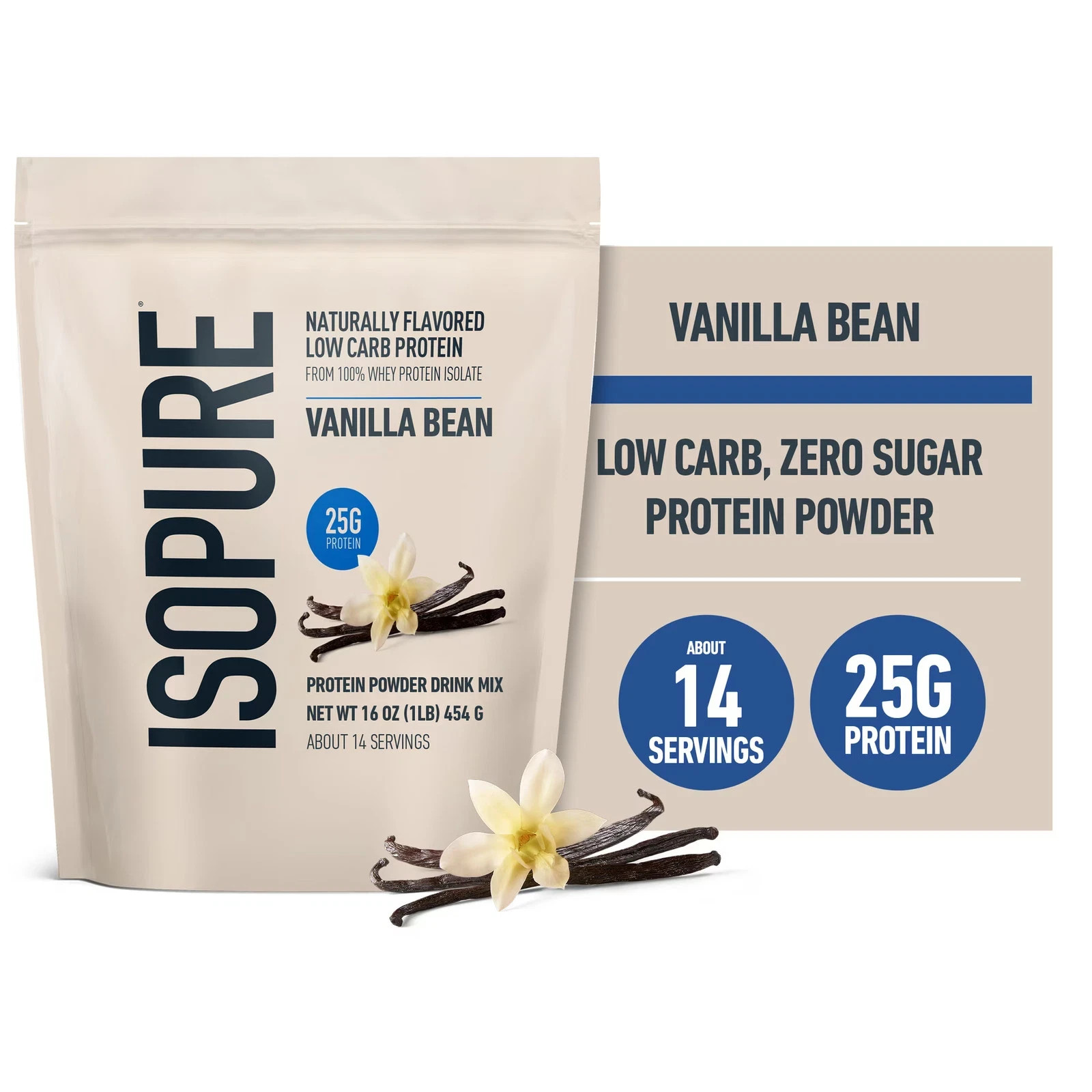 Isopure Clear Low Carb Whey Protein Powder, Watermelon Lime, 20g