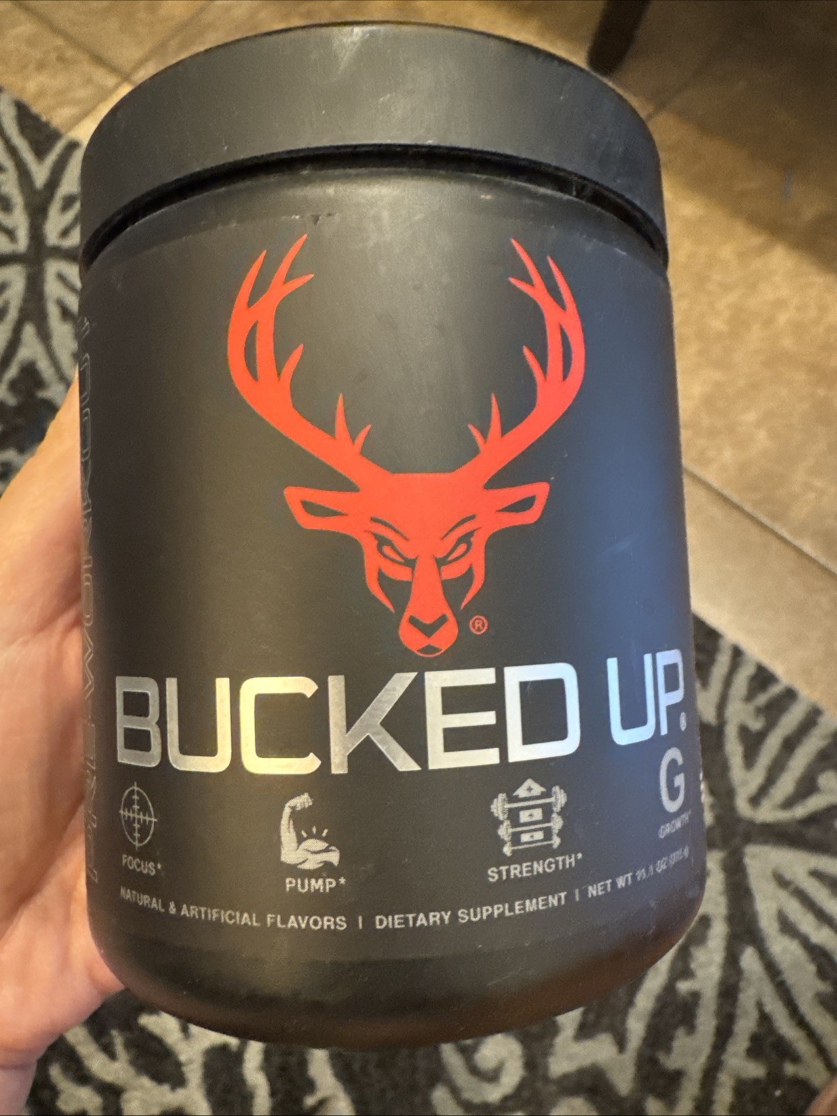 Bucked Up Pre-Workout Powder Blood Raz, 25 Servings, 9.2 oz Expires 03/26