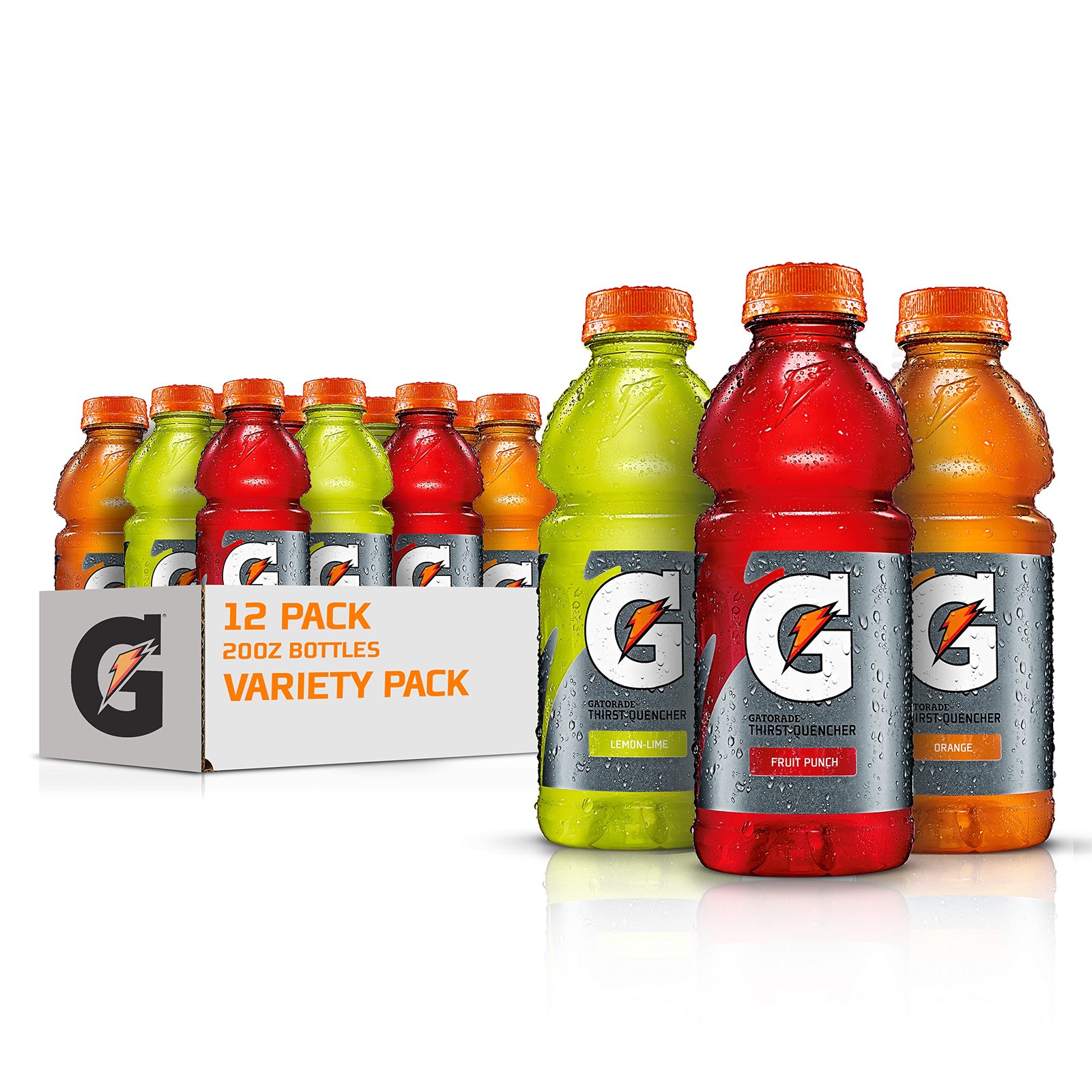 Gatorade Thirst Quencher Sports Drink, 20 Fl Oz (Pack of 12), assorted