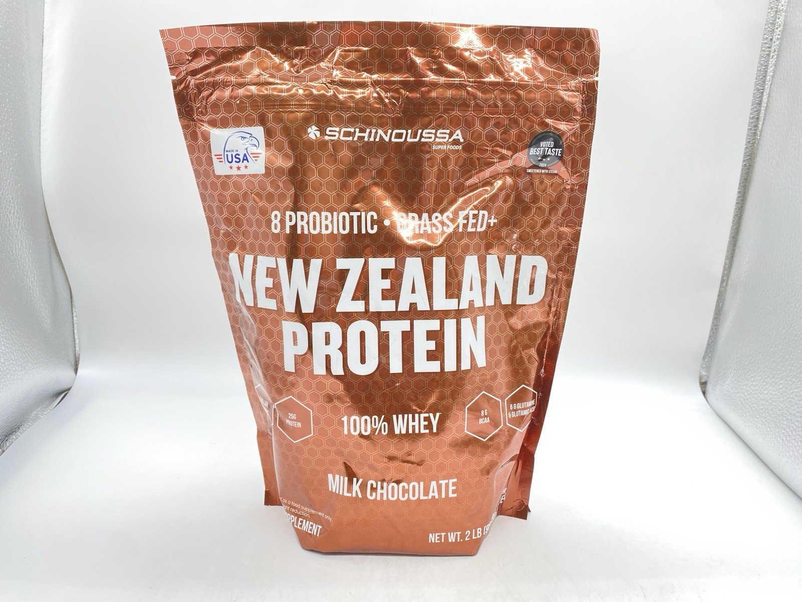 Schinoussa Probiotic Whey Protein Powder – Grass-Fed – Chocolate | 2 lb |