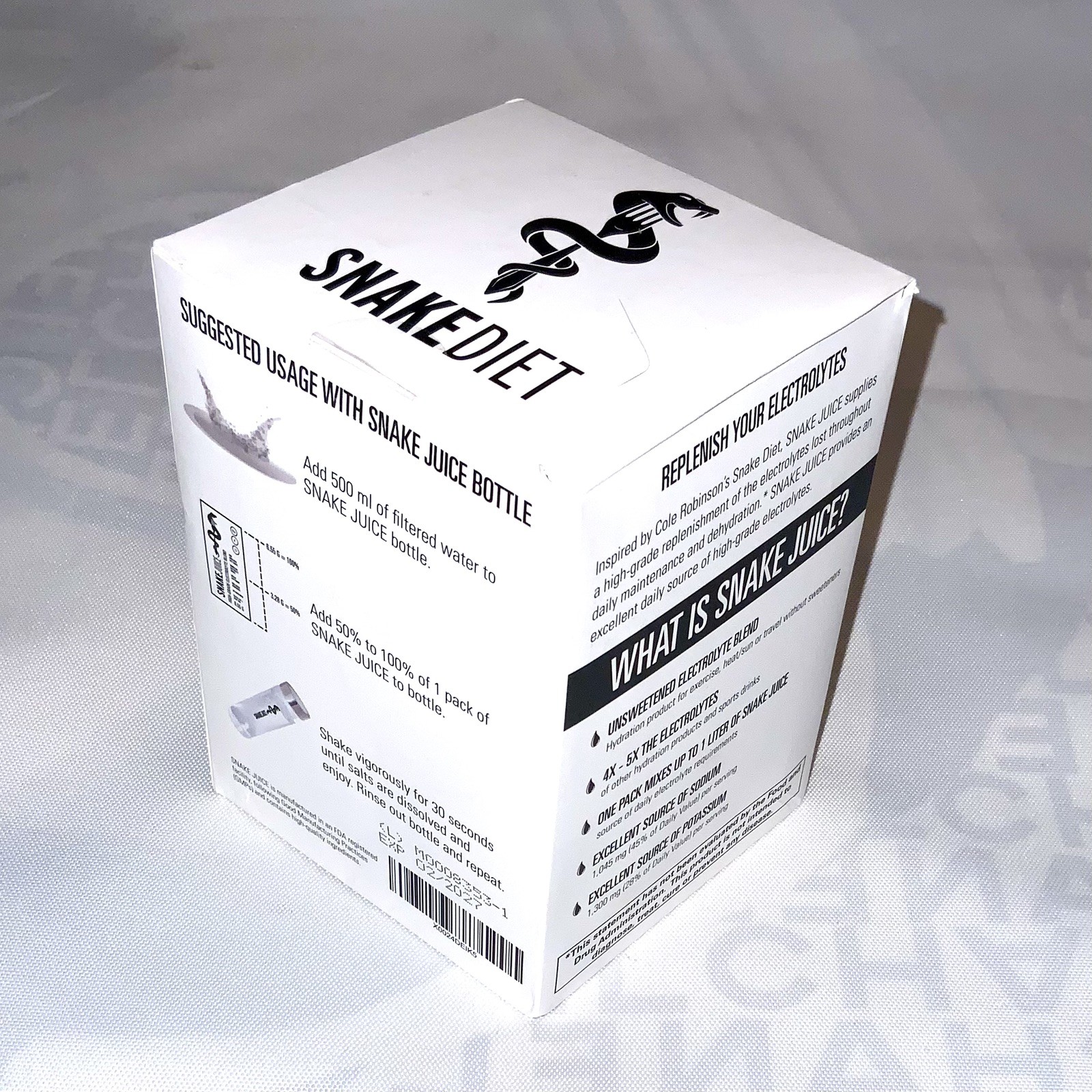 SNAKE Juice Keto Diet Electrolyte Powder, Unflavored, Fasting-Focused Supplement