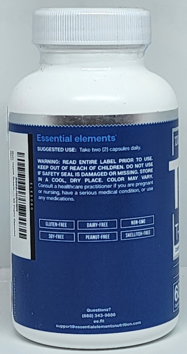 Essential Elements T-Hero Advanced Male Health Support Supplement New Exp. 07/25