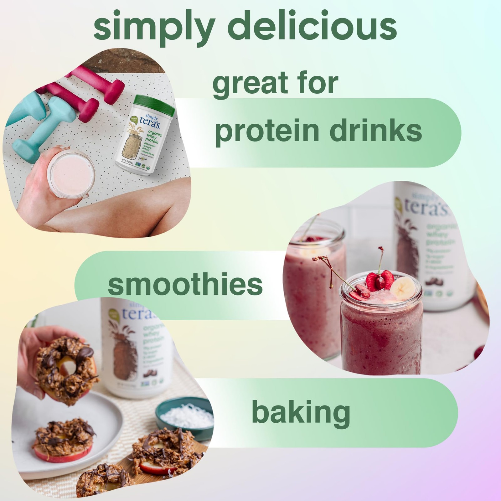 Simply Tera’S Simply Teras Organic Whey Protein Powder – Bourbon Vanilla – 12 Oz