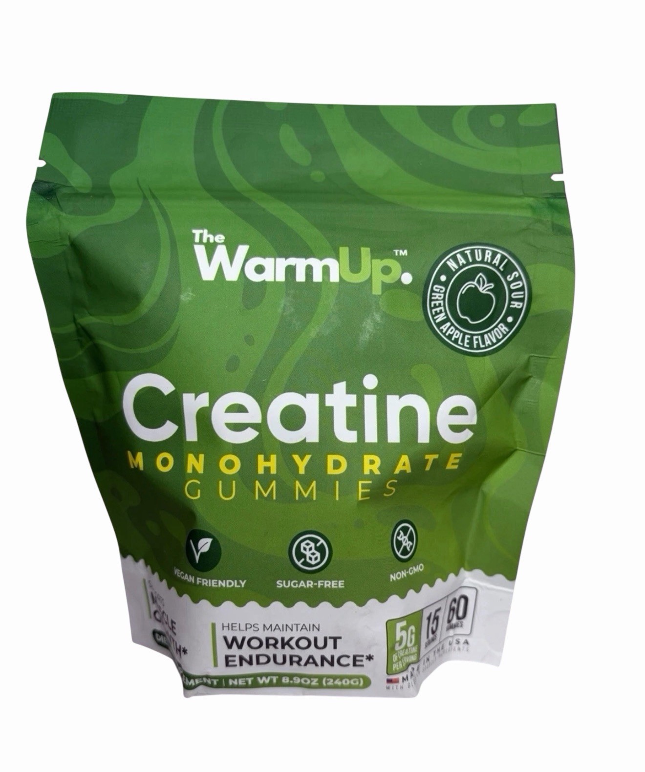 The Warm Up Creatine MONOHYDRATE GUMMIES Exp 2/27, NEW