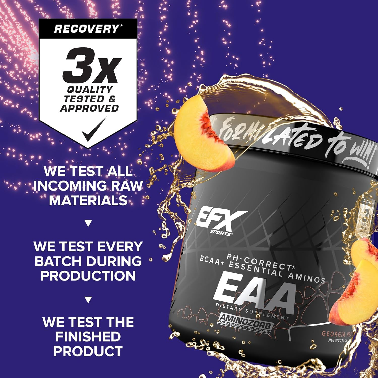 Essential Amino Acids EAA Supplement Georgia Peach 30 Servings
