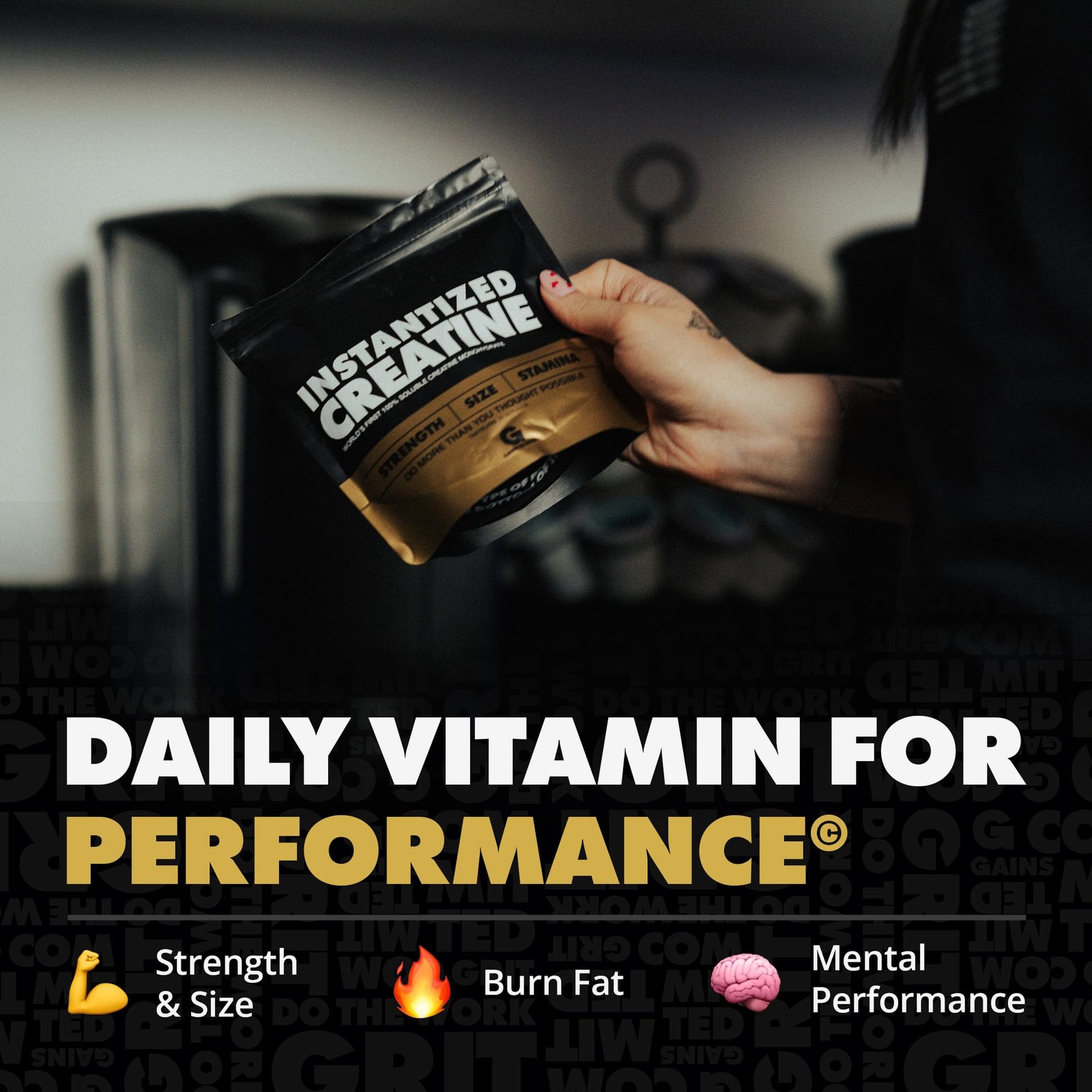 Gains in Bulk Instantized Creatine Monohydrate for Women and Men, Soluble Pre…