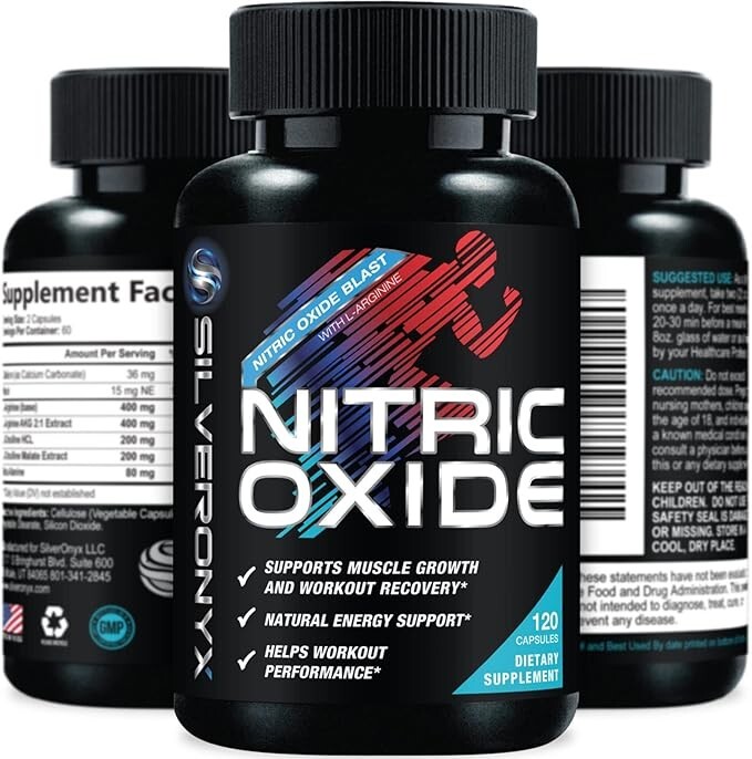 Nitric Oxide Booster 1300mg – Extra Strength L Arginine & Citrulline Supplement